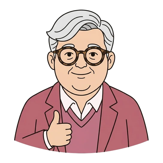 Roger Ebert, drawn as a line-art portrait