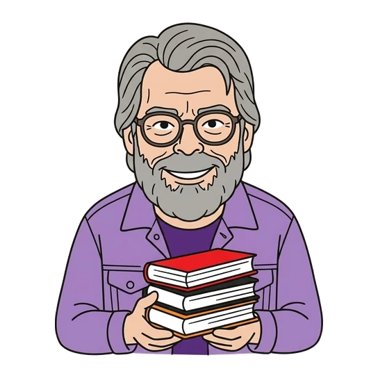 Stephen King, drawn as a line-art portrait